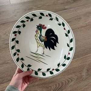 Rooster Serving Bowl